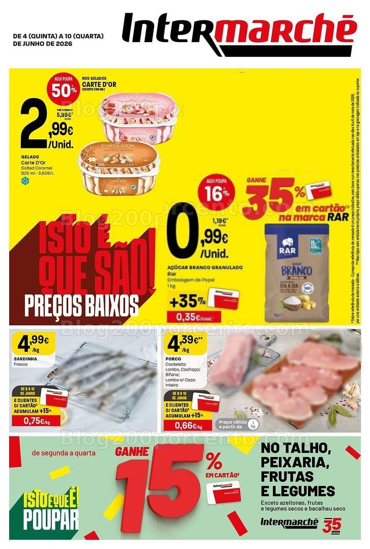 Antevisão Folheto INTERMARCHÉ Super Promoções de 4 a 10 junho