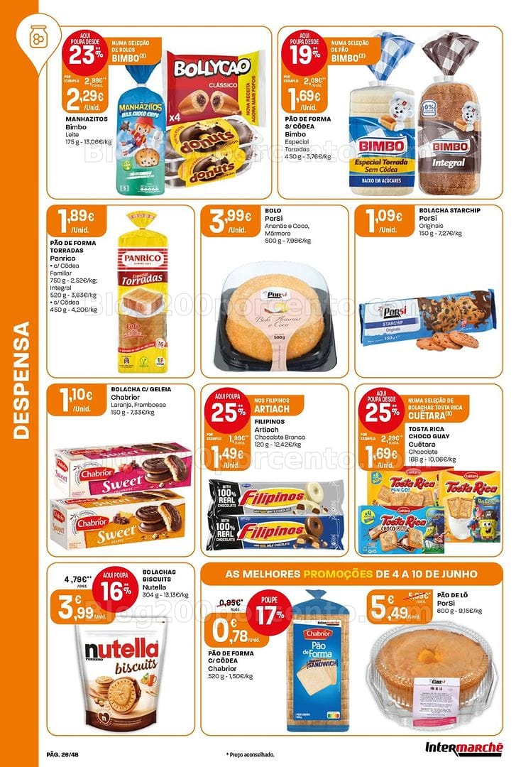 Antevisão Folheto INTERMARCHÉ Super Promoções de 4 a 10 junho