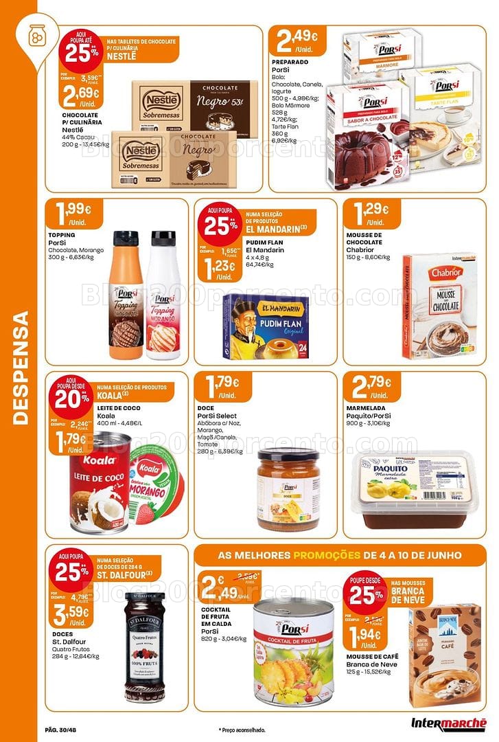 Antevisão Folheto INTERMARCHÉ Super Promoções de 4 a 10 junho