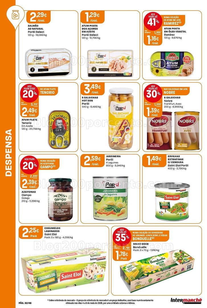 Antevisão Folheto INTERMARCHÉ Super Promoções de 4 a 10 junho