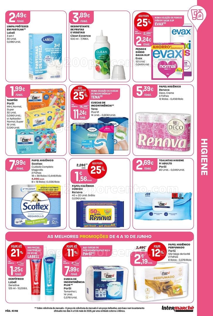 Antevisão Folheto INTERMARCHÉ Super Promoções de 4 a 10 junho