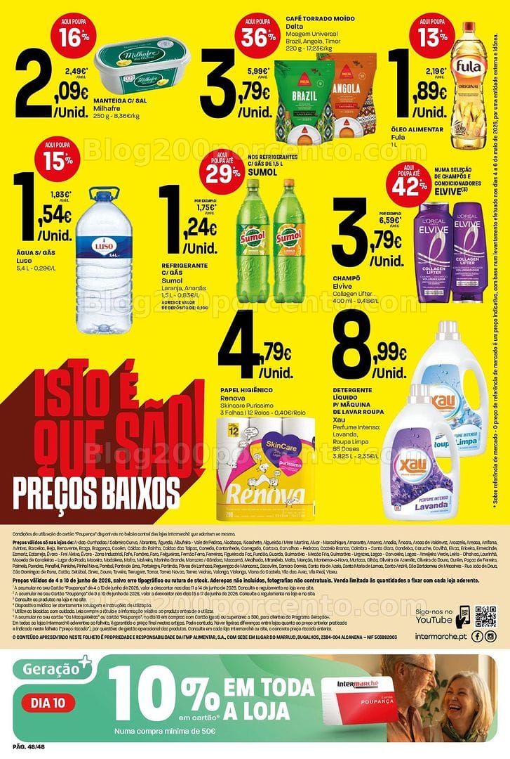 Antevisão Folheto INTERMARCHÉ Super Promoções de 4 a 10 junho
