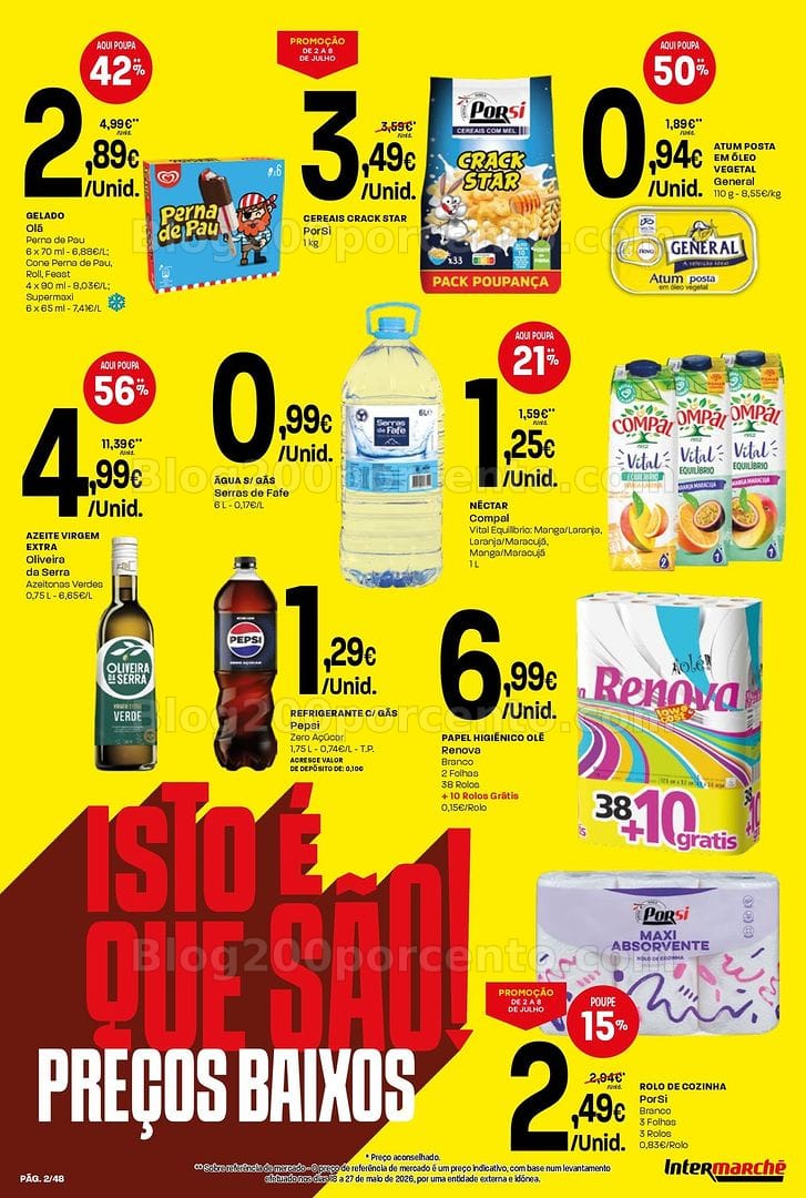 Antevisão Folheto INTERMARCHÉ Super Promoções de 2 a 8 julho