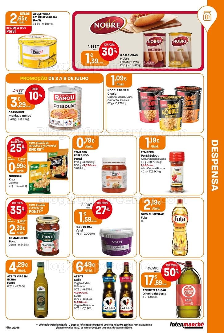 Antevisão Folheto INTERMARCHÉ Super Promoções de 2 a 8 julho