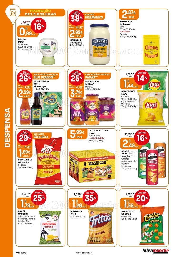 Antevisão Folheto INTERMARCHÉ Super Promoções de 2 a 8 julho