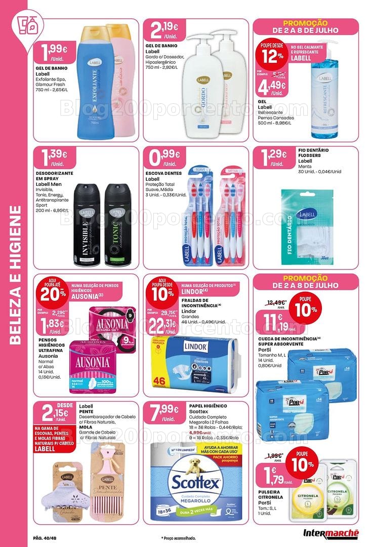 Antevisão Folheto INTERMARCHÉ Super Promoções de 2 a 8 julho