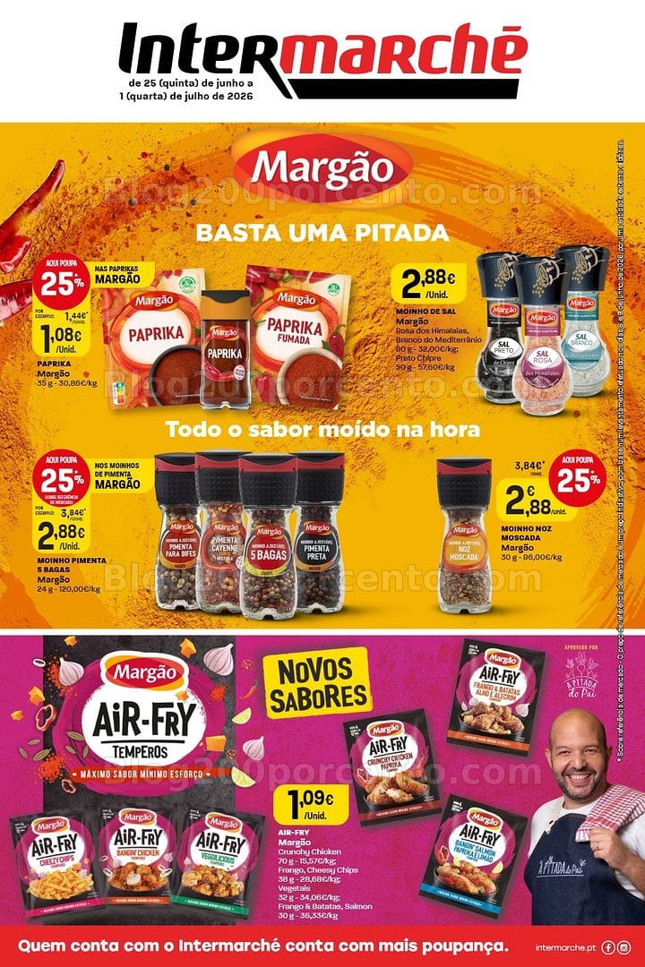 Antevisão Folheto INTERMARCHÉ Temperos e Sabores Promoções de 25 junho a 1 julho