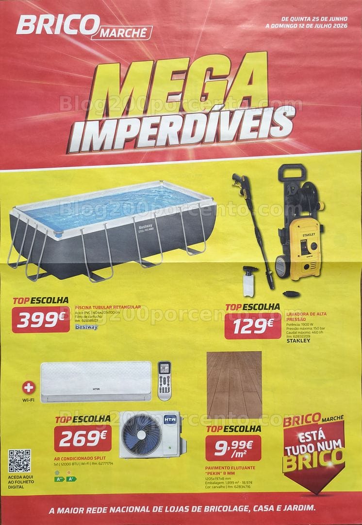 Antevisão Folheto BRICOMARCHÉ Mega Imperdíveis Promoções de 25 junho a 12 julho