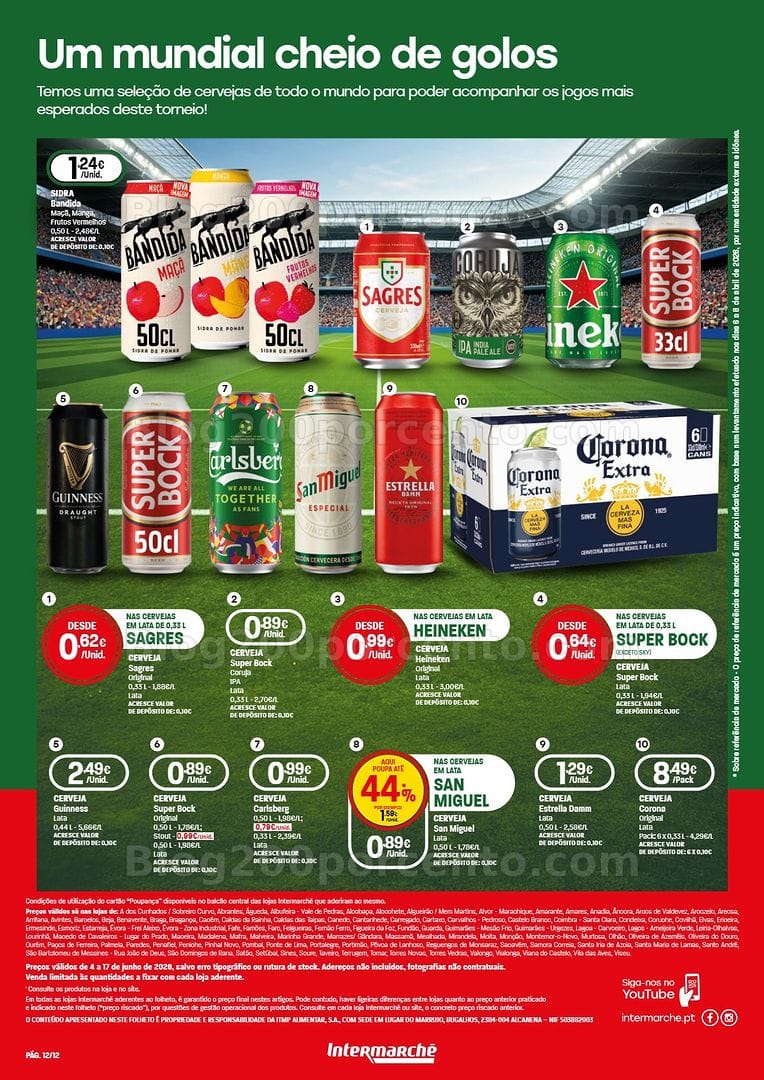Antevisão Folheto INTERMARCHÉ Especial Mundial Promoções de 4 a 17 junho