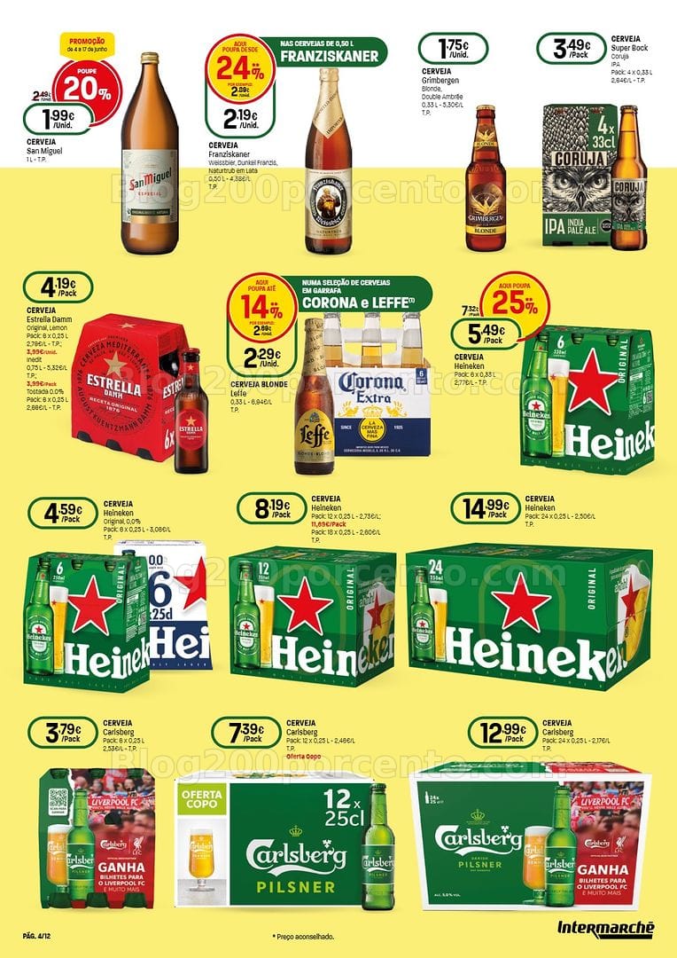 Antevisão Folheto INTERMARCHÉ Especial Mundial Promoções de 4 a 17 junho