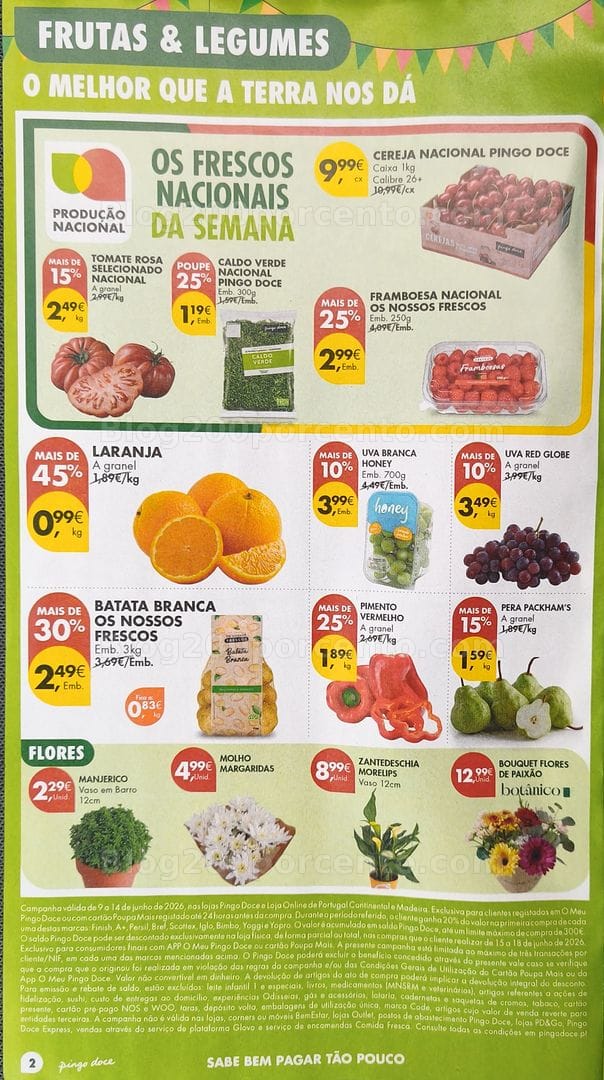 Antevisão Folheto PINGO DOCE Promoções de 9 a 15 junho