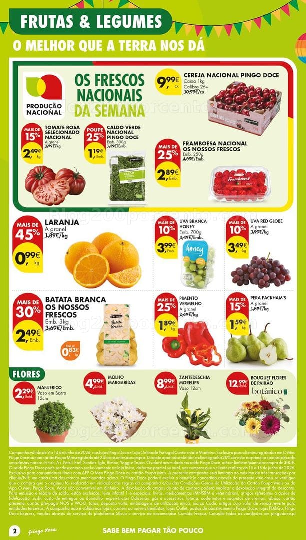 Antevisão Folheto PINGO DOCE Lojas Grandes Promoções de 9 a 15 junho