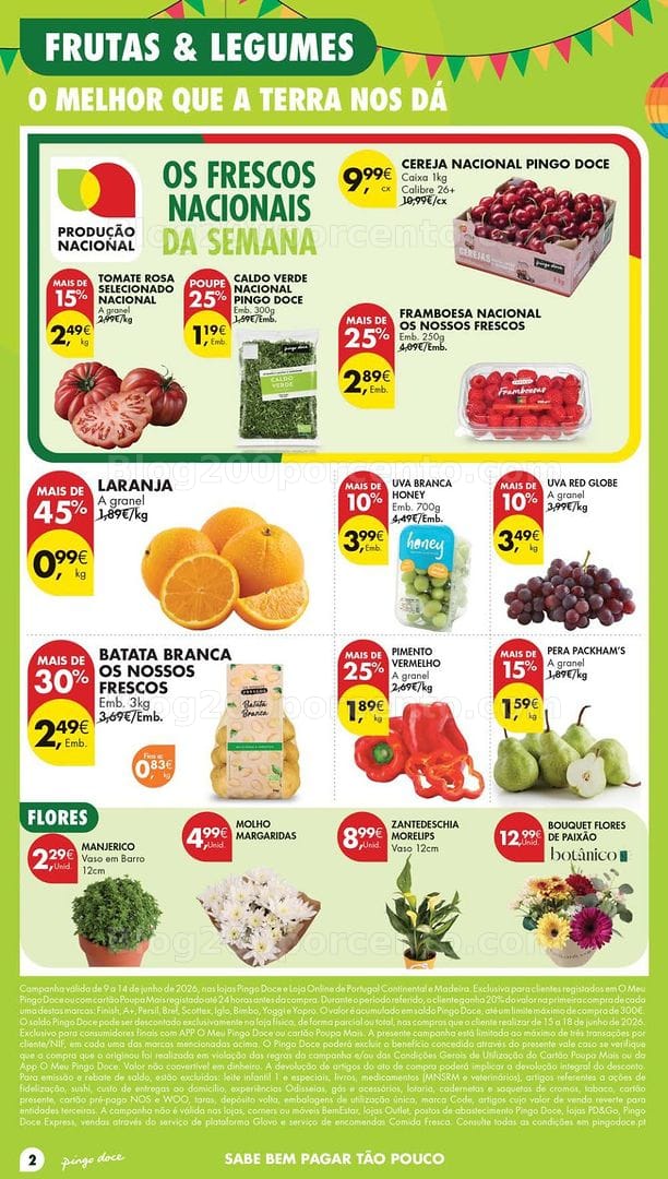 Antevisão Folheto PINGO DOCE Lojas Pequenas Promoções de 9 a 15 junho