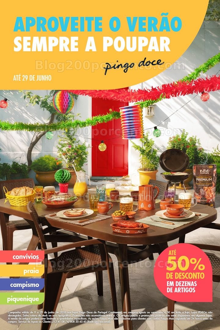 Antevisão Folheto PINGO DOCE Bazar Verão Promoções de 9 a 29 junho