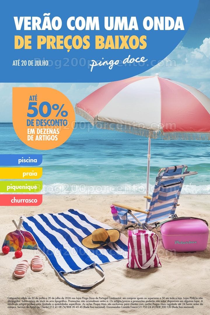Antevisão Folheto PINGO DOCE Bazar Verão Promoções de 30 junho a 20 julho
