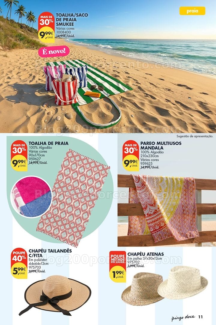 Antevisão Folheto PINGO DOCE Bazar Verão Promoções de 30 junho a 20 julho