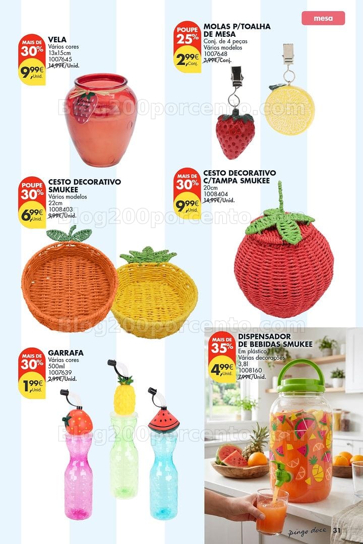 Antevisão Folheto PINGO DOCE Bazar Verão Promoções de 30 junho a 20 julho