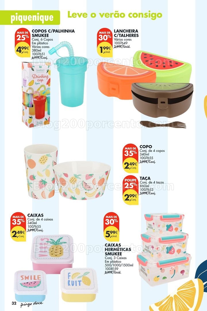 Antevisão Folheto PINGO DOCE Bazar Verão Promoções de 30 junho a 20 julho