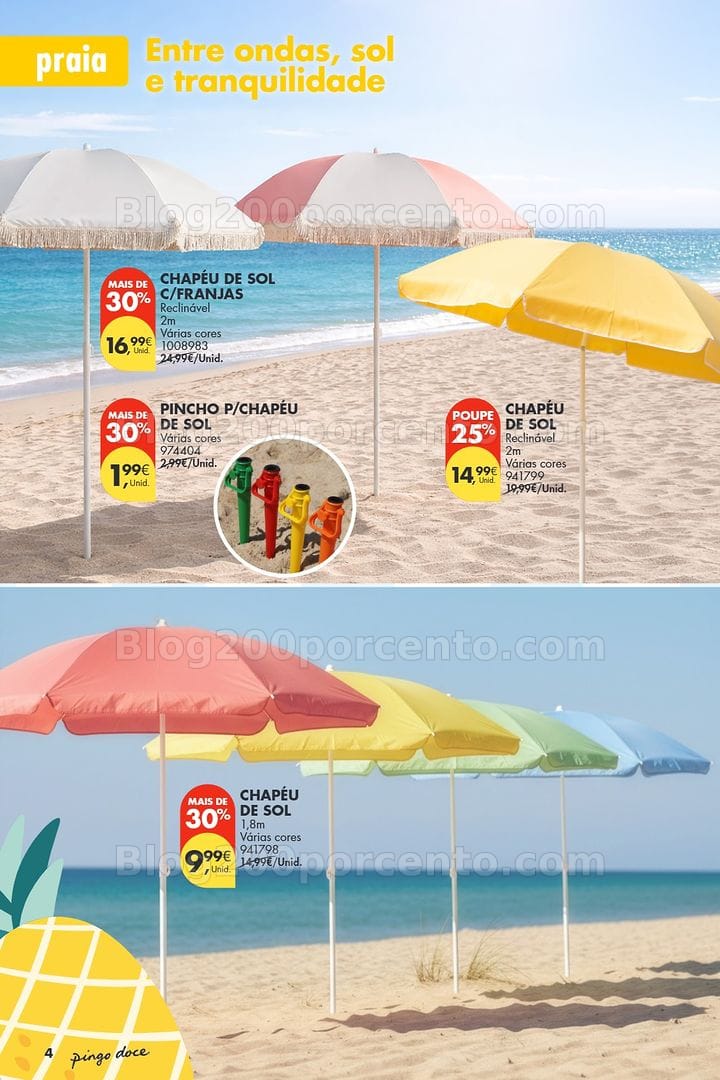 Antevisão Folheto PINGO DOCE Bazar Verão Promoções de 30 junho a 20 julho