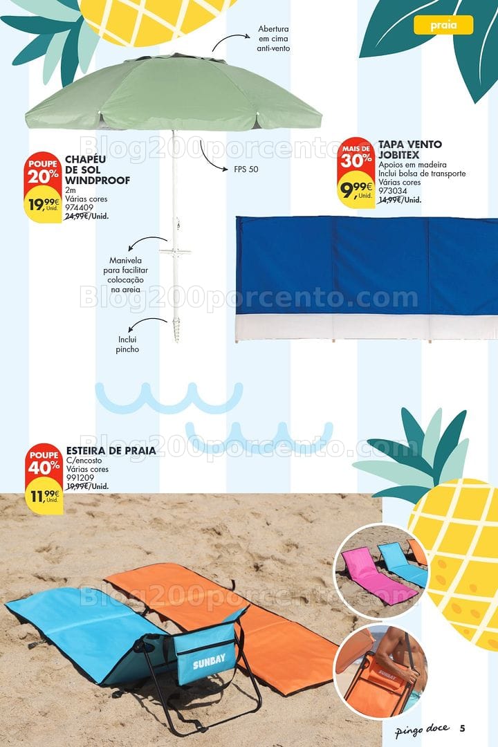 Antevisão Folheto PINGO DOCE Bazar Verão Promoções de 30 junho a 20 julho