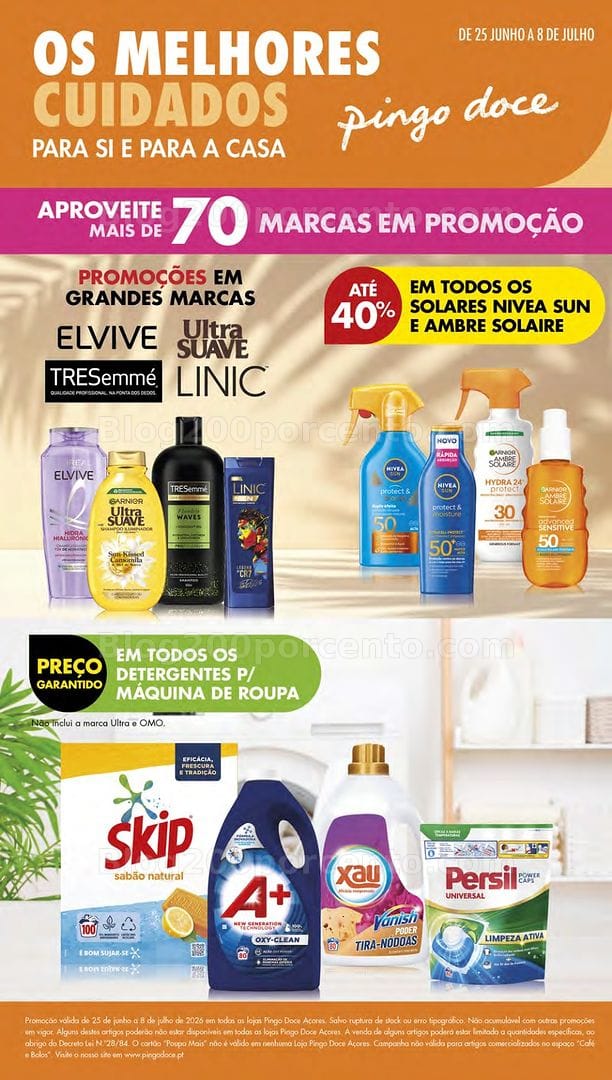 Antevisão Folheto PINGO DOCE Açores Limpeza e Higiene Promoções de 25 junho a 8 julho
