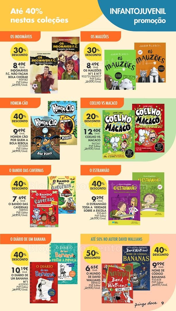 Antevisão Folheto PINGO DOCE Feira do Livro Promoções de 30 junho a 20 julho