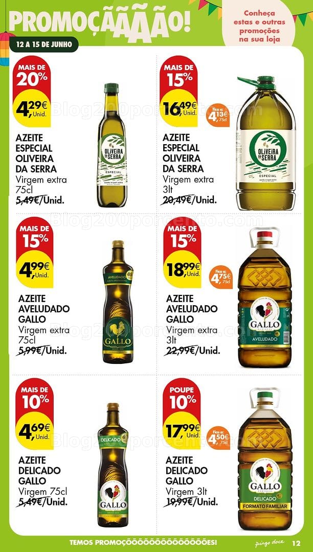 Antevisão Folheto PINGO DOCE Promoções Fim de Semana - 12 a 14 junho