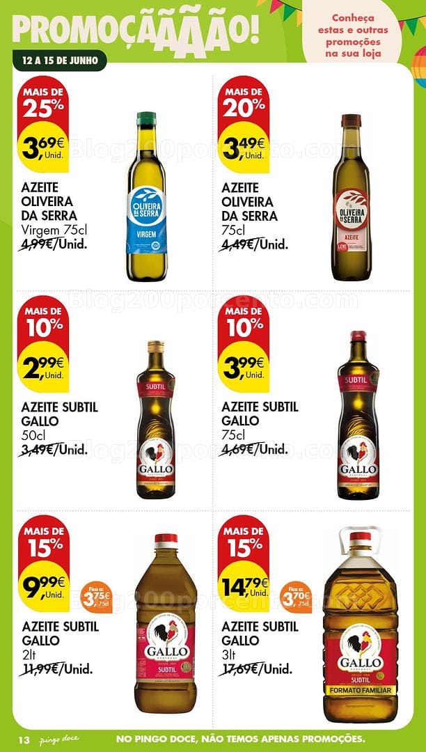 Antevisão Folheto PINGO DOCE Promoções Fim de Semana - 12 a 14 junho