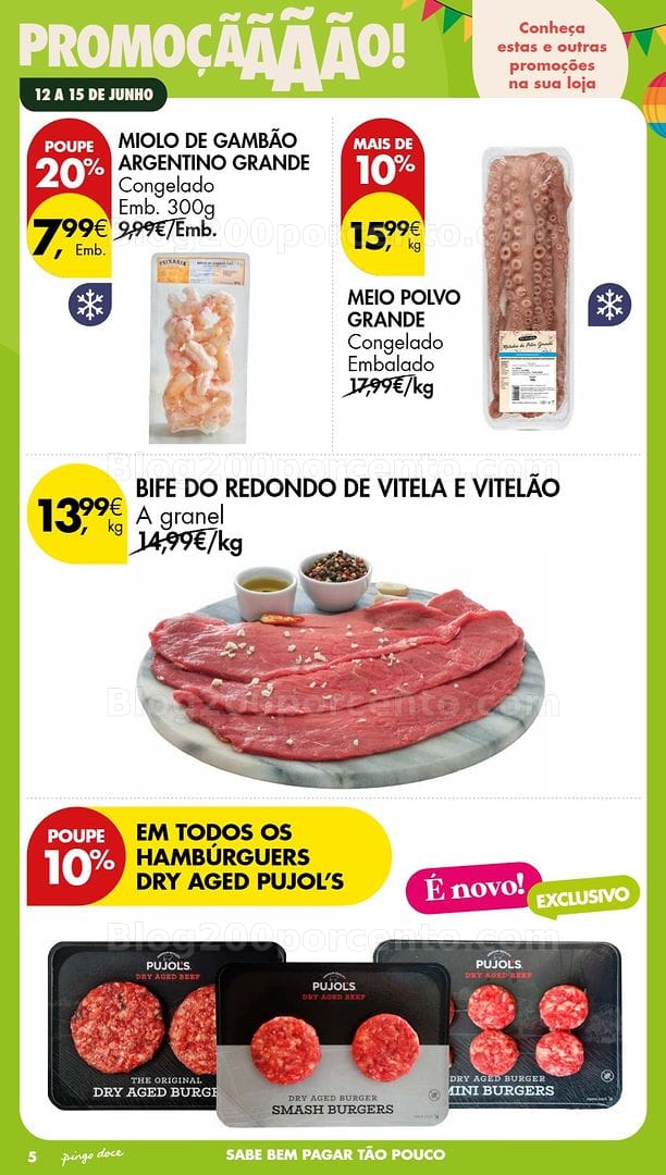 Antevisão Folheto PINGO DOCE Promoções Fim de Semana - 12 a 14 junho