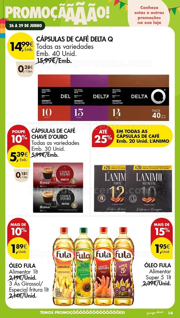 Antevisão Folheto PINGO DOCE Promoções Fim de Semana - 26 a 28 junho
