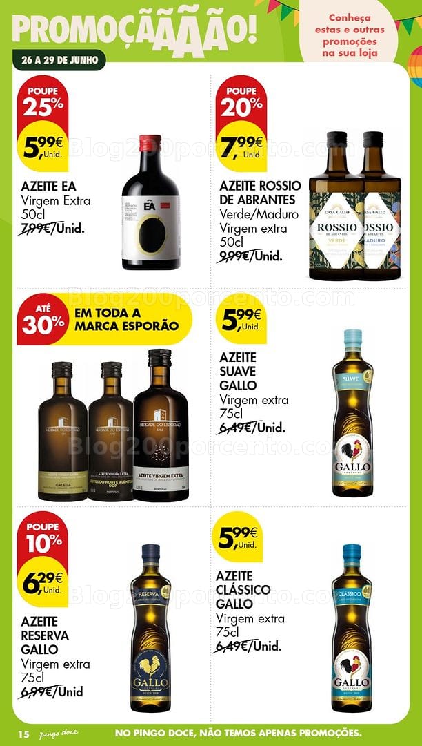 Antevisão Folheto PINGO DOCE Promoções Fim de Semana - 26 a 28 junho