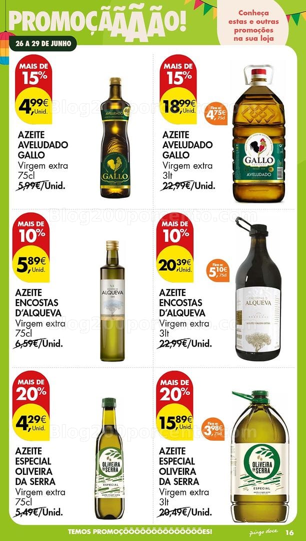 Antevisão Folheto PINGO DOCE Promoções Fim de Semana - 26 a 28 junho