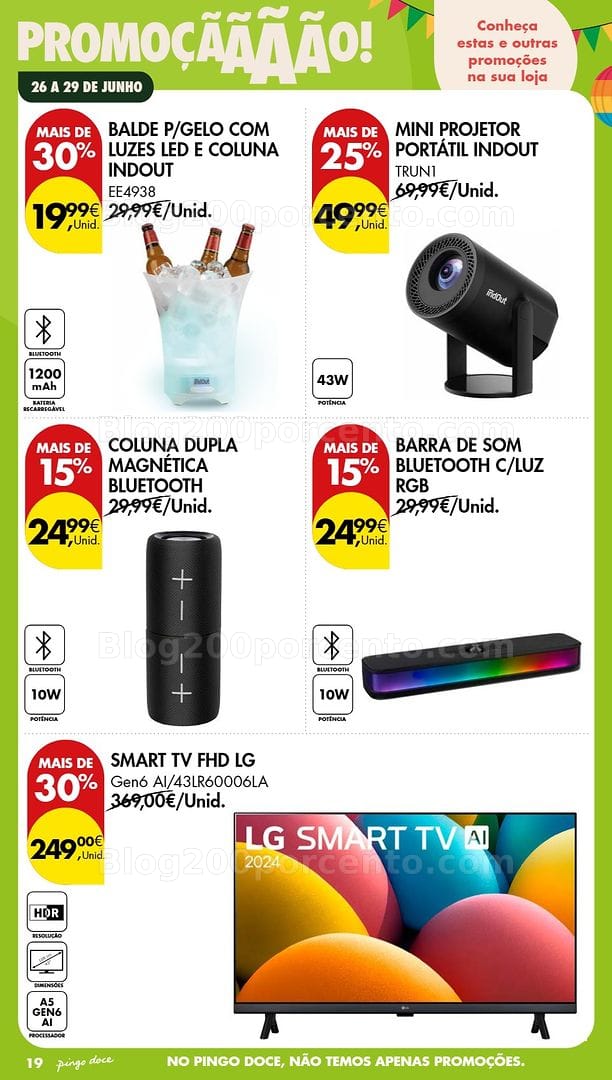 Antevisão Folheto PINGO DOCE Promoções Fim de Semana - 26 a 28 junho