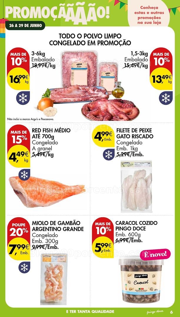 Antevisão Folheto PINGO DOCE Promoções Fim de Semana - 26 a 28 junho