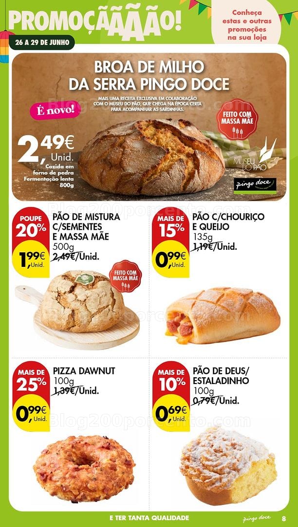 Antevisão Folheto PINGO DOCE Promoções Fim de Semana - 26 a 28 junho