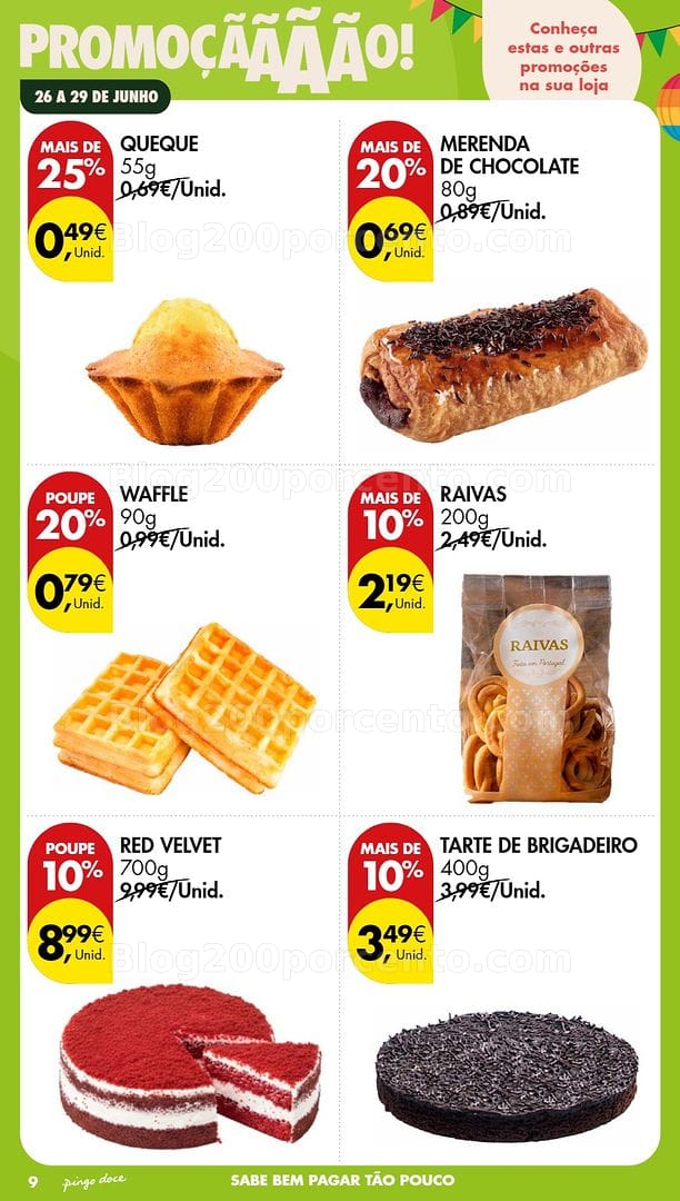 Antevisão Folheto PINGO DOCE Promoções Fim de Semana - 26 a 28 junho