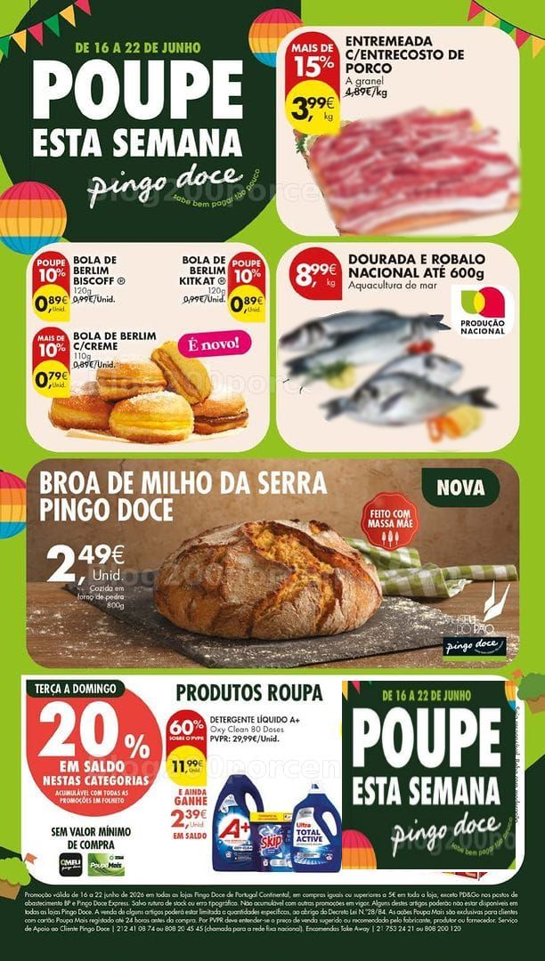 Antevisão Folheto PINGO DOCE Lojas Grandes Promoções de 16 a 22 junho
