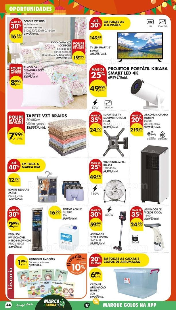 Antevisão Folheto PINGO DOCE Bazar Lojas Grandes Promoções de 23 a 29 junho