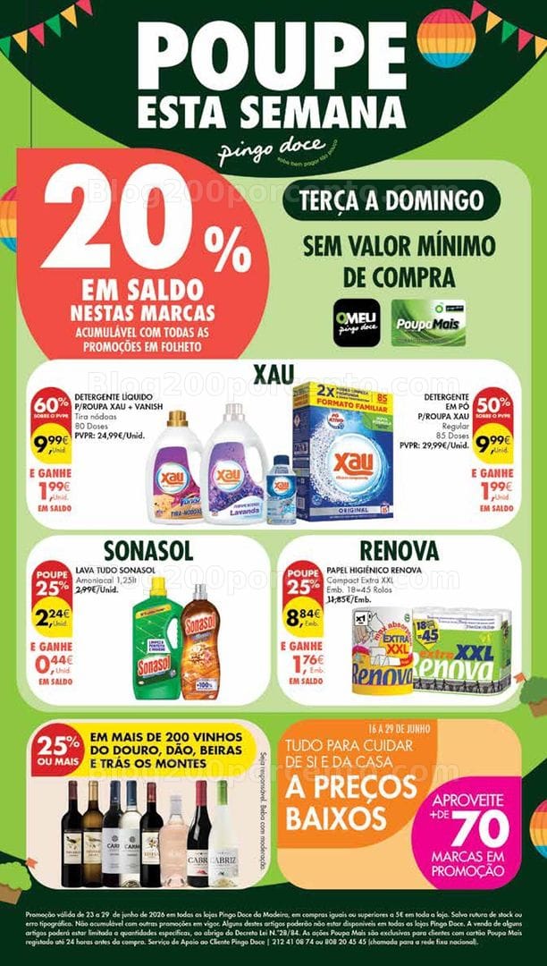 Antevisão Folheto PINGO DOCE Madeira Promoções de 23 a 29 junho