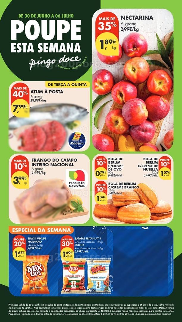 Antevisão Folheto PINGO DOCE Madeira Promoções de 30 junho a 6 julho