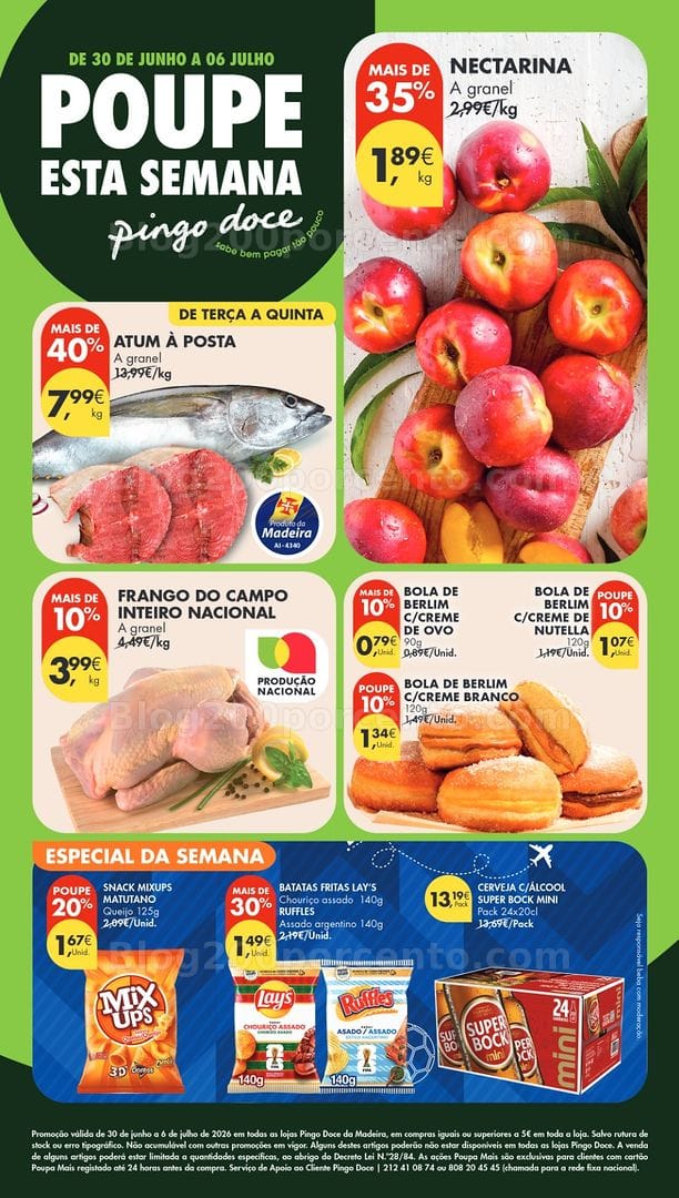 Antevisão Folheto PINGO DOCE Madeira Promoções de 30 junho a 6 julho