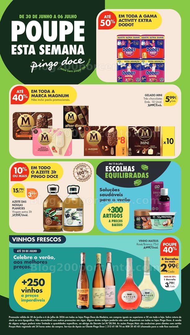 Antevisão Folheto PINGO DOCE Madeira Promoções de 30 junho a 6 julho