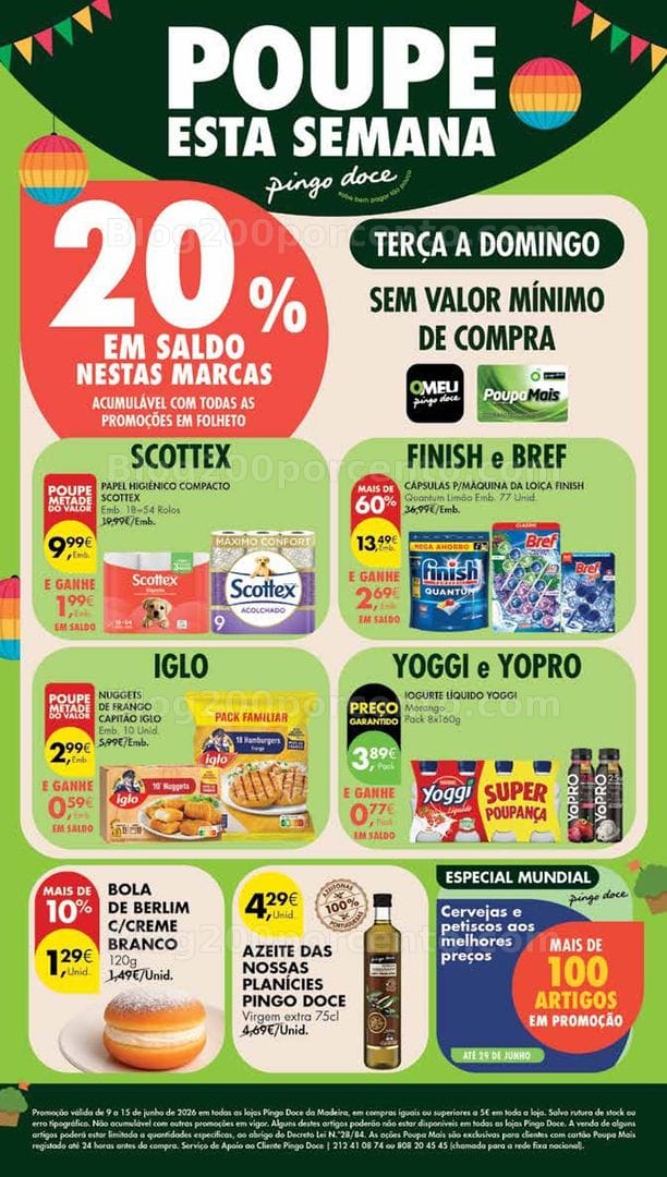 Antevisão Folheto PINGO DOCE Madeira Promoções de 9 a 15 junho
