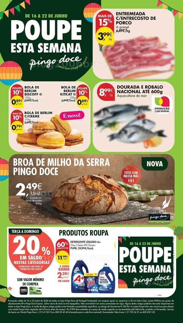 Antevisão Folheto PINGO DOCE Lojas Pequenas Promoções de 16 a 22 junho