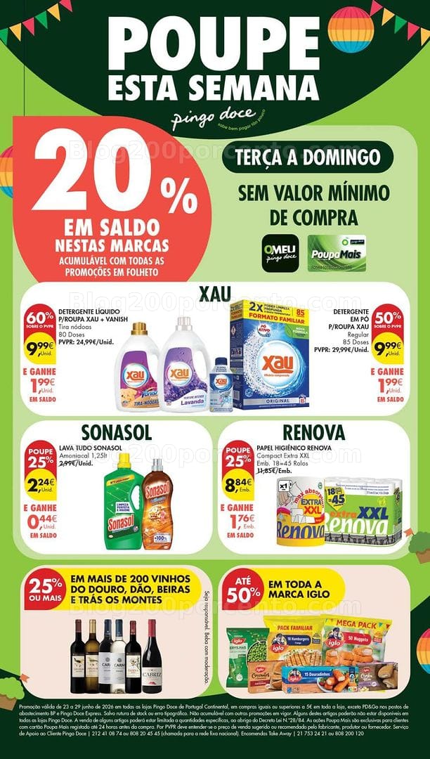 Antevisão Folheto PINGO DOCE Lojas Pequenas Promoções de 23 a 29 junho