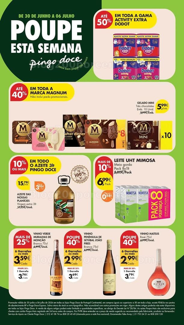 Antevisão Folheto PINGO DOCE Lojas Pequenas Promoções de 30 junho a 6 julho
