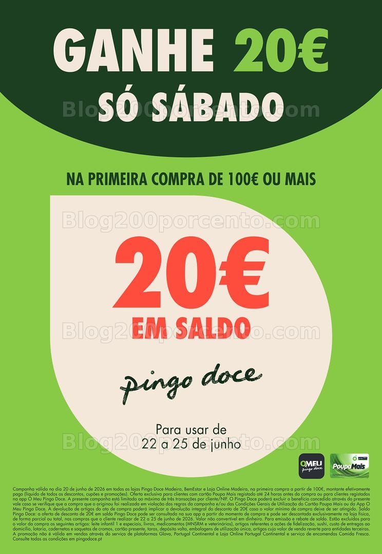 Antevisão Folheto PINGO DOCE Madeira Fim de Semana - Apenas este sábado 20 junho!