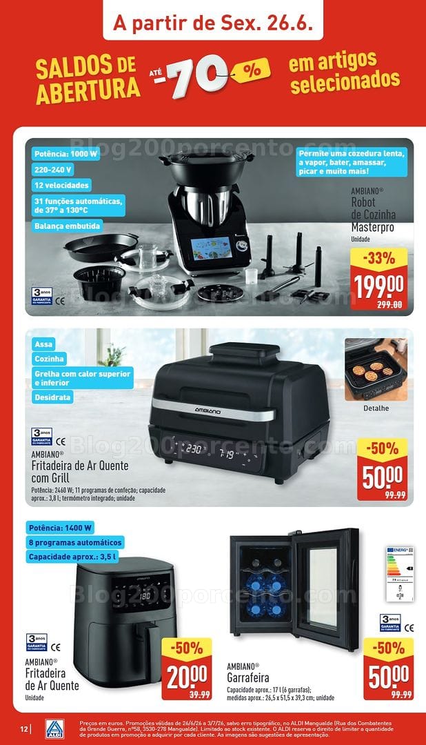 Antevisão Folheto ALDI Bazar Aberturas Promoções de 26 junho a 3 julho