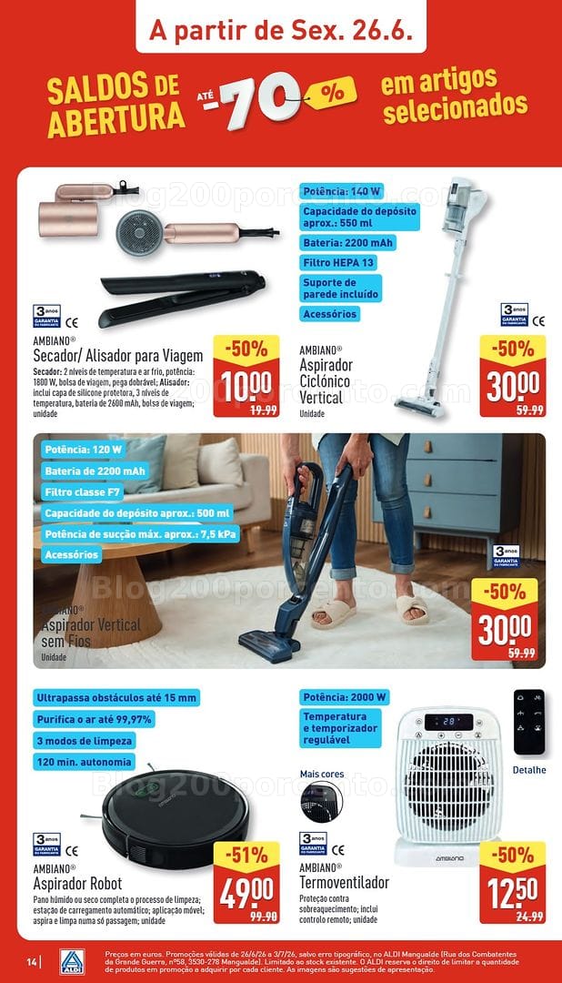 Antevisão Folheto ALDI Bazar Aberturas Promoções de 26 junho a 3 julho