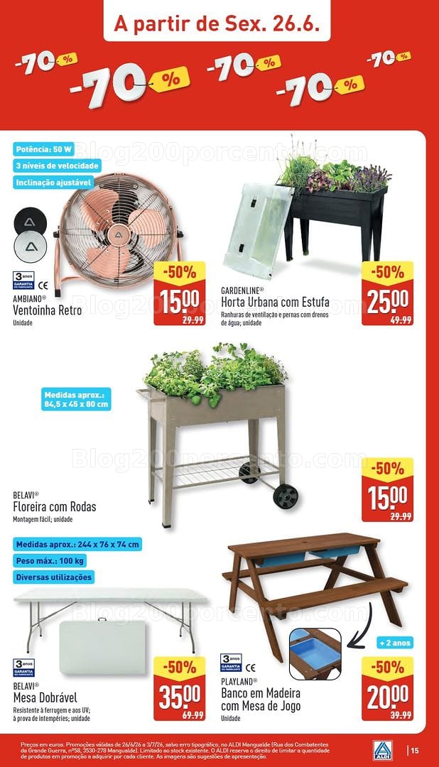 Antevisão Folheto ALDI Bazar Aberturas Promoções de 26 junho a 3 julho